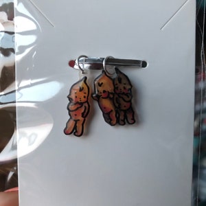 Teeny Tiny Kitchy Kewpie Charms Set of Two Curious Kewpie Baby Charms