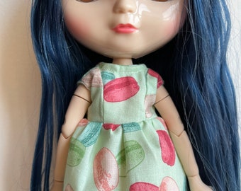 French Macaron Pastel Cookie dress for Blythe doll or BJD