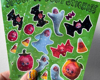 Halloween Kewpie Plush WonderTreasures Sticker Sheet