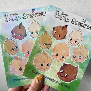 Lil Stinker Sticker Kewpie Baby Sticker Sheet image 1