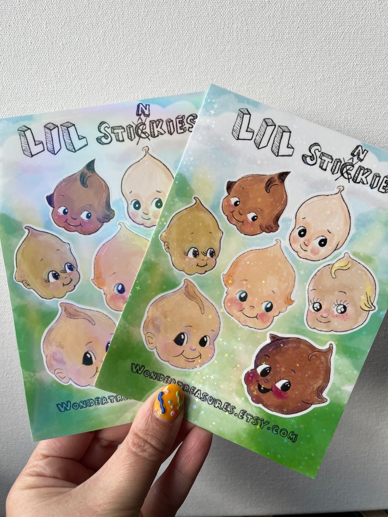 Lil Stinker Sticker Kewpie Baby Sticker Sheet image 1