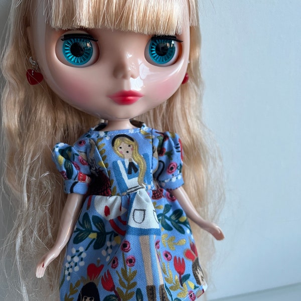 Wonderland dress for Blythe doll or BDJ