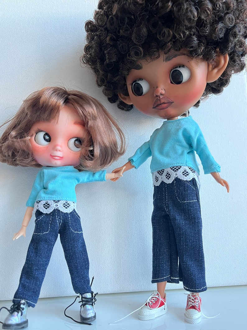 Blythe Doll BDJ Denim Jeans 4 Color Choices image 2