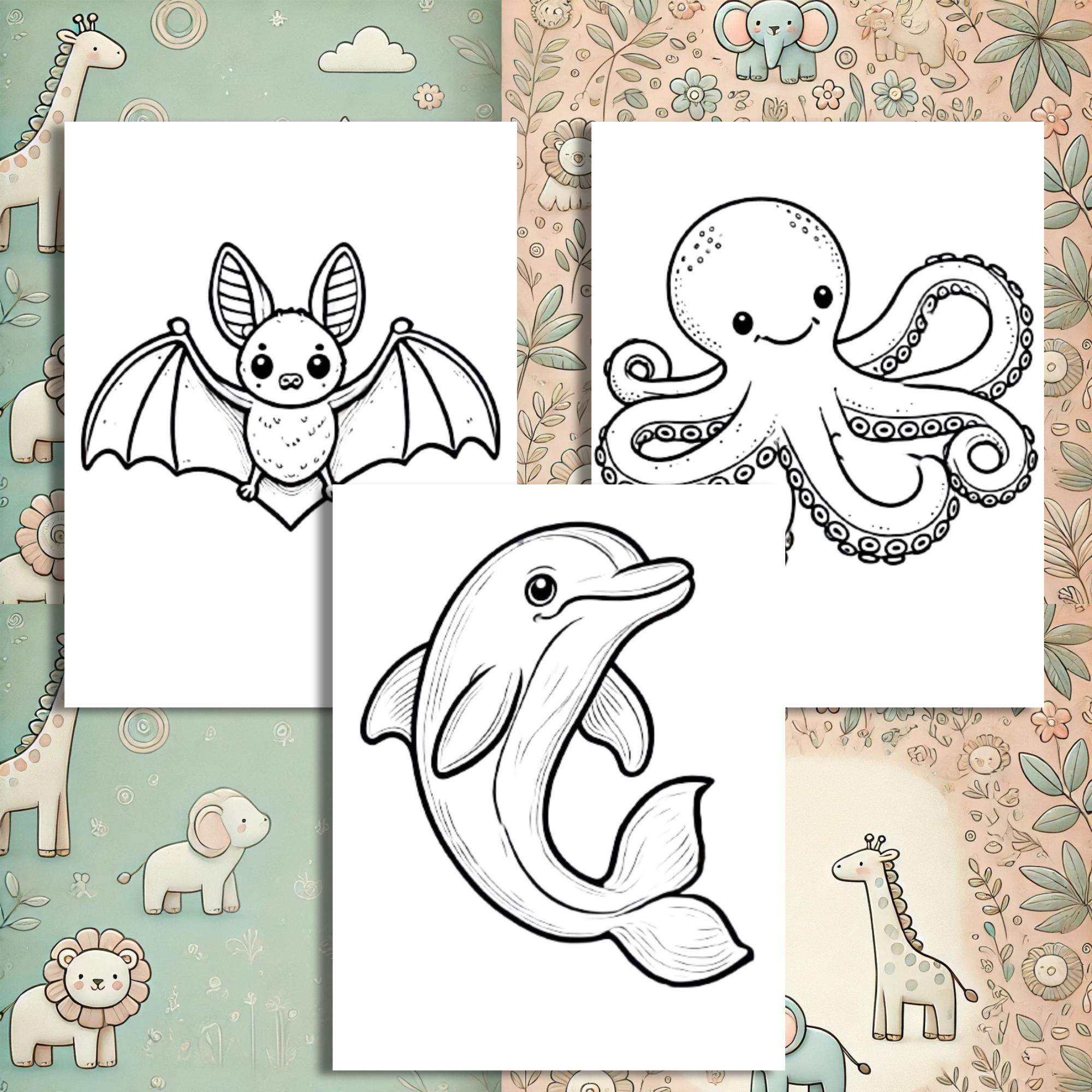 30 Animal Coloring Book for Kids - Cute & Printable Coloring Pages PDF ...