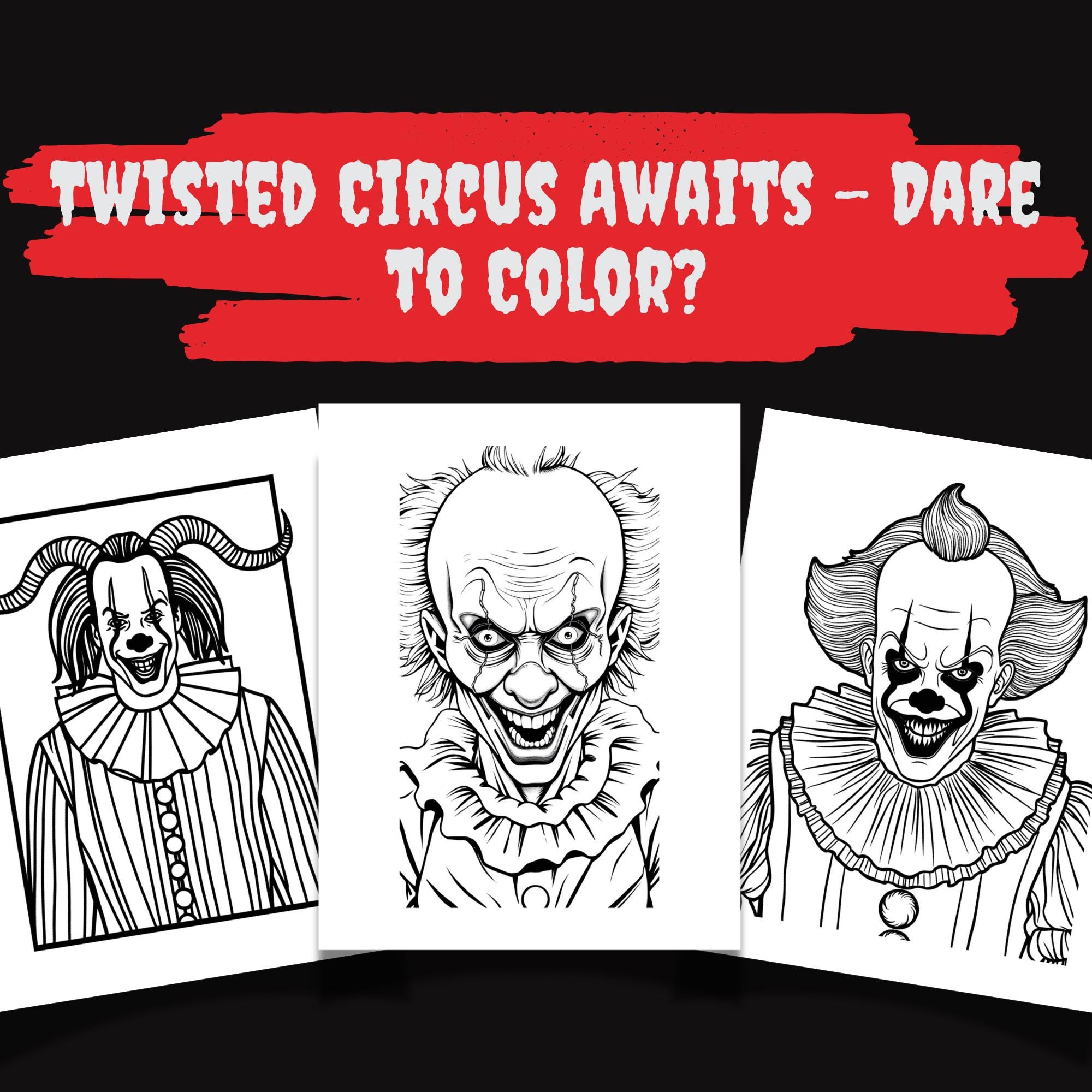 Killer Clown Portrait