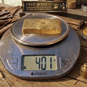 410g E-Waste Gold Recovery Ingot – Computer Parts Refining Material