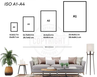 Wall Art Size Guide, Frame Size Guide, Print Size Guide, Comparison Chart, Poster Size Chart, Wall Display Guide, Frame Aspect Ratio