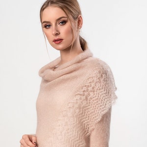 Mohair sweater,wedding cardigan in dusty rose, pink mohair wrap, bridal mohair sweater, oversized mohair sweater, wedding cardigan