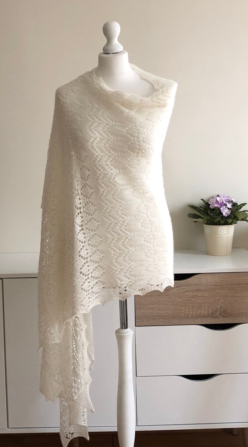 ivory cashmere shawl