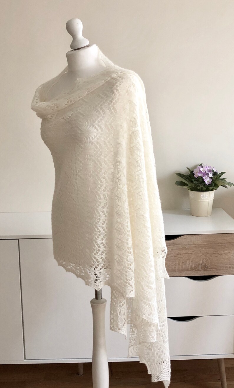 ivory cashmere shawl