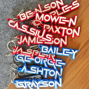 10pcs SQUID style Party Favor Name Tag | BUNDLES | Bag and Keys | Game Lovers | Minimal | Key ring included | FREE Shipping