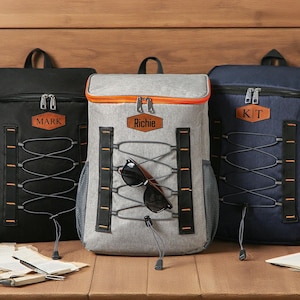 Personalized Groomsmen Cooler Backpack,Insulated Cooler Beer Bag,Custom Cooler Backpack,Hiking Cooler Backpack,Groomsmen Proposal Gift