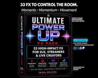 Pack de 33 effets sonores à fort impact : DJ, streamer, créateur d'effets sonores en direct (WAV)