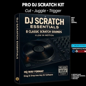 DJ Scratch Essentials – 8 Classic Scratch Tools (Pro WAV Pack for DJs)
