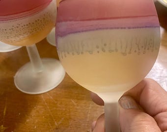 Juego de 6 copas de vino de Hebrón