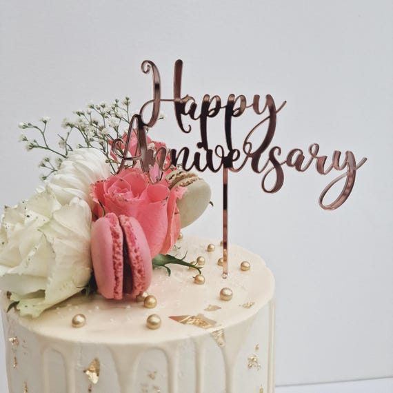 20 Decorazioni Per Cupcake In Acrilico Dorato A Specchio Con Scritta 'Thank You' - Per Feste E Matrimoni