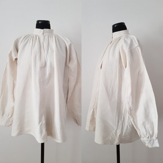 1930s Hungarian white linen shirt Traditional Dres