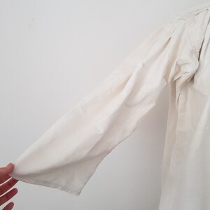 Romanian linen smock shirt Eastern European Folk Smock c. 1930s image 9