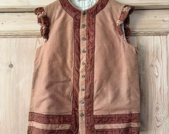 アンティーク 1800年代 フランス製 フェンシングジャケット ヌバック