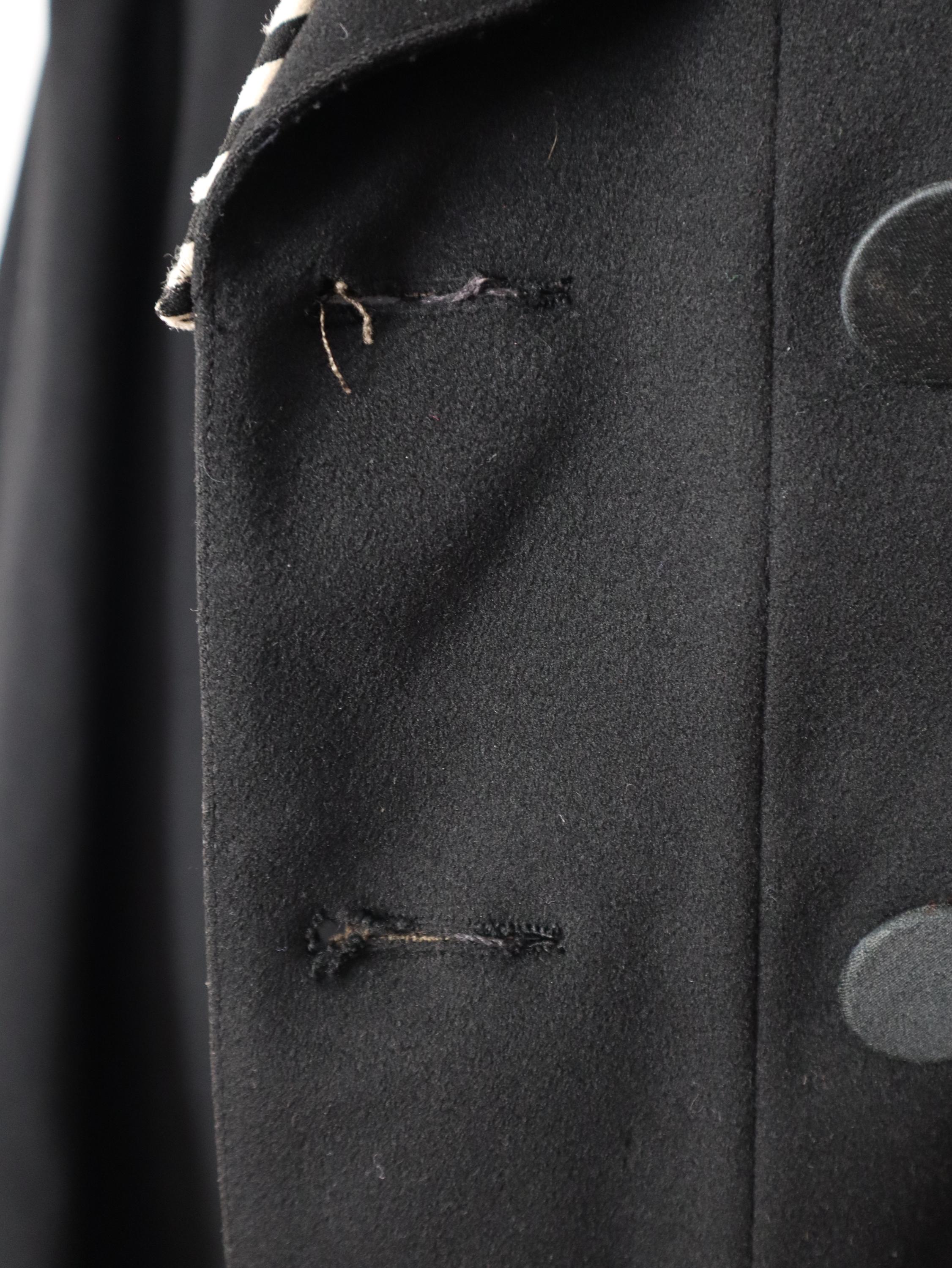 Trench Coat Vintage Des Années 80 Belle Jardinière Paris - Taille XL Homme - Tergal/polyester Noir