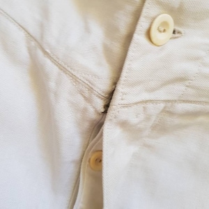 Antique French Linen Breeches White Bone Buttons Pants Trousers XS ...