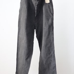 40s〜50s SALT&PEPPER BLACK STRIPE PANTS 1940s Salt and Pepper Pants - Etsy