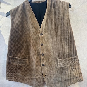 Vintage French Corduroy Vest - Etsy Vintage French Corduroy Vest - Etsy