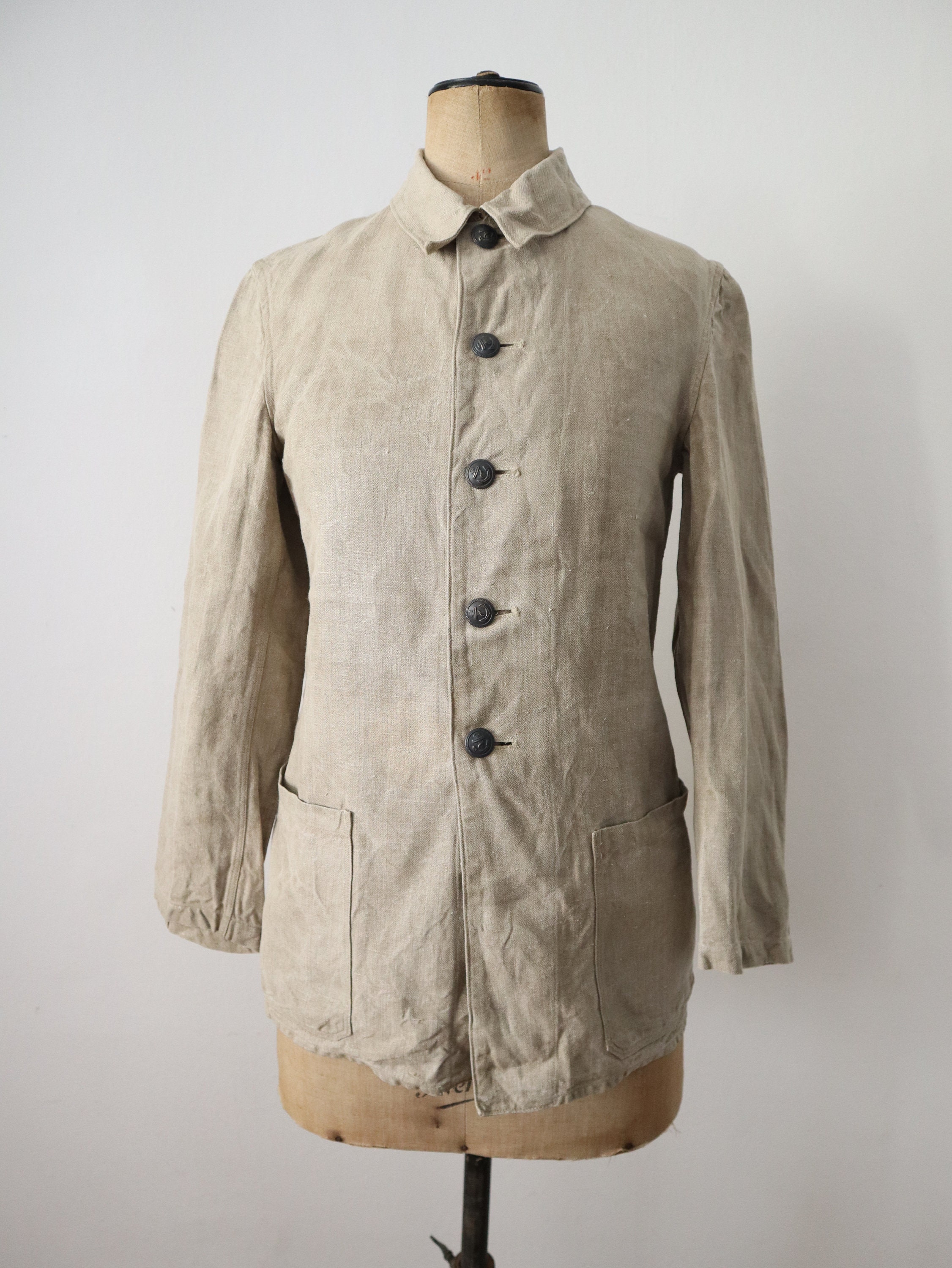 30s ドイツ軍ドリリッヒリネンhbt ジャケット