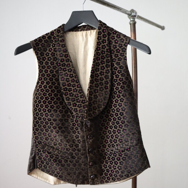Champagne Pink Abstract Waist Coat Set