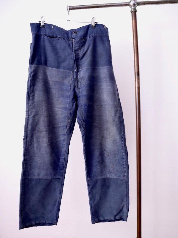 1940s–1950s French Moleskin Workwear Trousers – “le Parfait