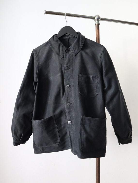 40s black moleskin jacket - Gem 40s black moleskin jacket - Gem