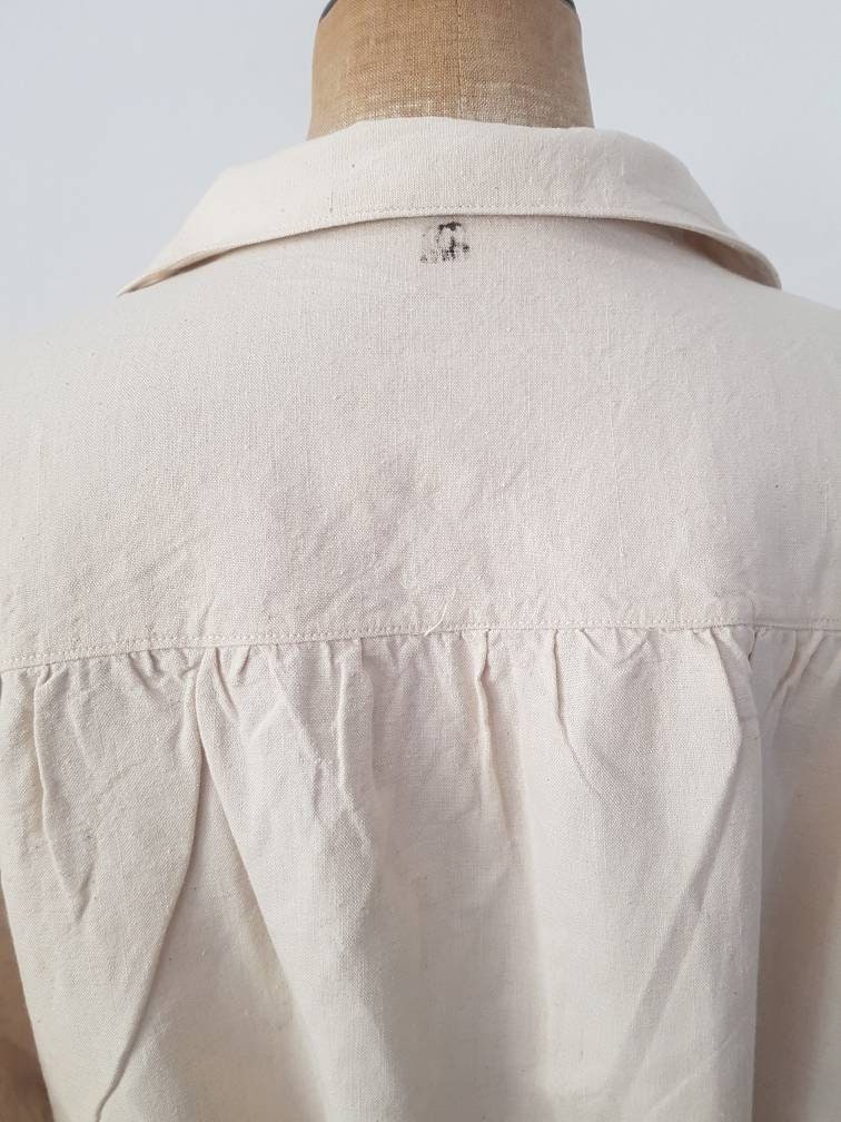 1940s-50s French Military Hospital Cotton Coat Jacket Chore - Etsy 