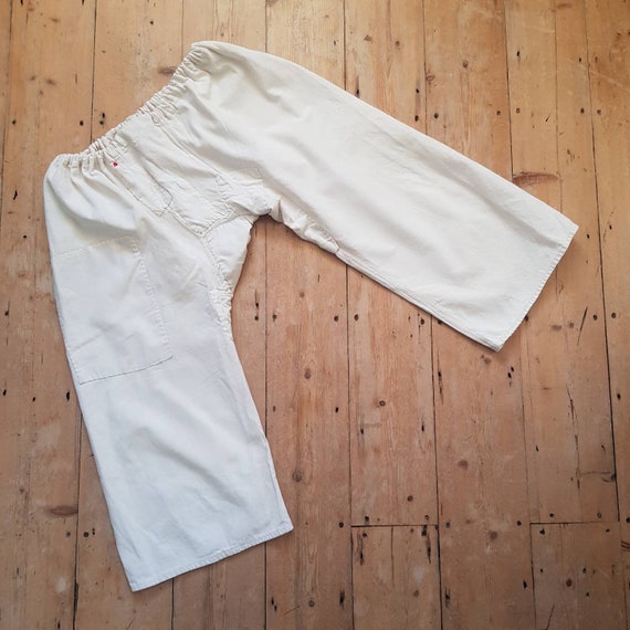 Hungarian linen under trousers patched repaired lo