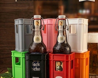 1er Bierkiste,Bierkasten,Kiste,Bier,Geschenk,Geburtstag,Vatertag,Personalisiert geschenk,Grill Party,Geschenkidee in 8 verschiedenen Farben