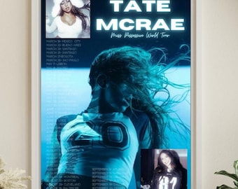 Tate Mcrae Poster| Posters for Girls| Tate Mcrae| Wall Decoration| Room Decor|