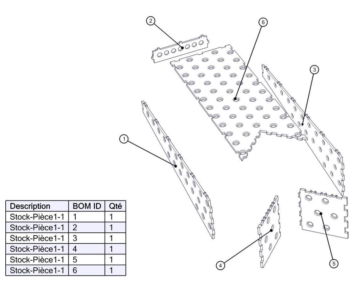 DXF Welding Table Extension Ø16 Length 575MM/205MM Thickness 6mm