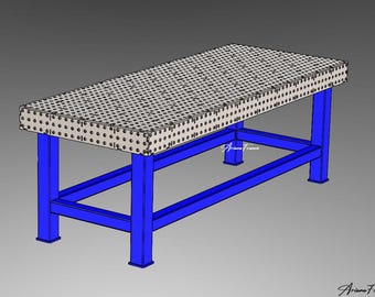 DXF Welding Table Extension Ø16 Length 575MM/205MM Thickness 6mm