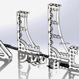 Archivos DXF de escuadras de soldadura para mesa de soldadura 3D de Ø28 – Juego de 6 accesorios | 28 mm de diámetro, 10 mm de grosor, soportes de montaje DXF, sistema métrico DXF