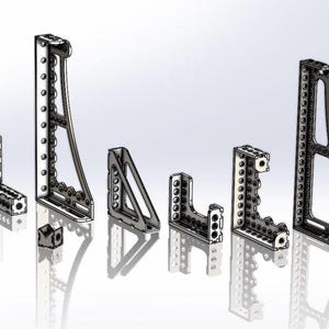 3D welding table accessory Ø16 set DXF assembly bracket Ensemble accessoire pour table a soudure 3D equerre d'assemblage DXF METRIQUE