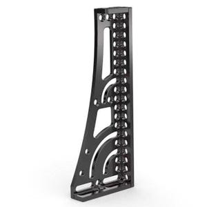 DXF-Plan für eine 3D-Schweißhalterung, Klemmwinkel, 5/8-Zoll-Bohrungen für Tischschweißen, Länge 20 Zoll, Dicke 0,5 Zoll, Lochdurchmesser 0,6 Zoll (DXF)