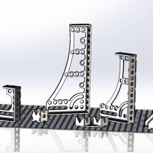 Welding Squares DXF Files for 3D Welding Table Ø28 – Set of 6 Accessories | 28mm Diameter, 10mm Thickness, DXF Assembly Brackets, Metric DXF