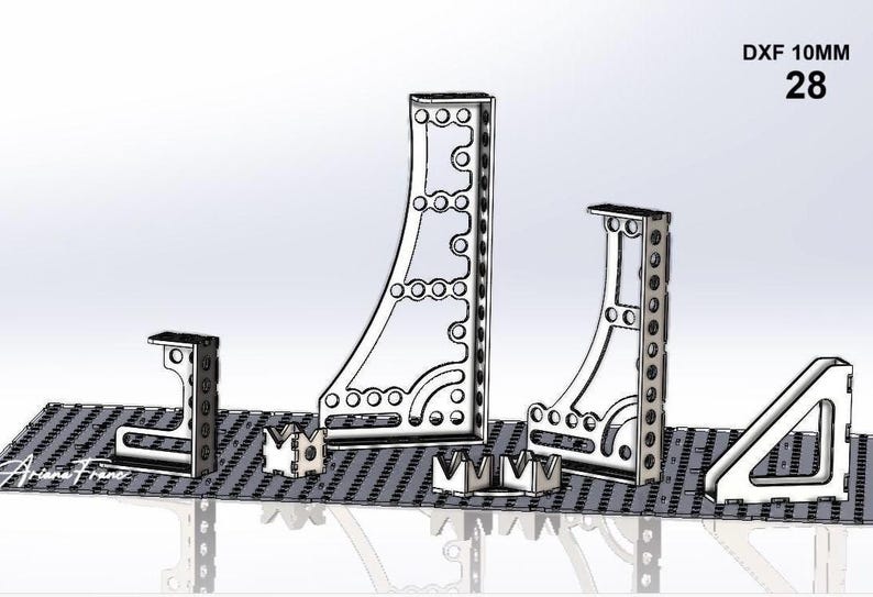 Welding Squares DXF Files for 3D Welding Table Ø28 – Set of 6 ...