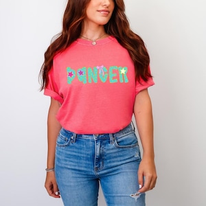 Retro Dancer Comfort Colors Tee: Lisa Frank Style Hip Hop Dance image 1