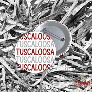 Tuscaloosa Alabama Spieltag Button: Crimson Tide Tailgate