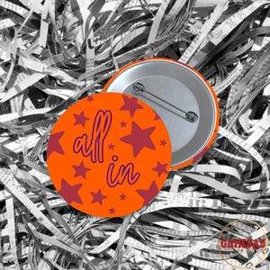 Botón de los Clemson Tigers: accesorio All In Stars para el día del partido