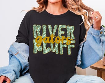 Custom Cheetah Print Gameday Comfort Colors Tee: School Spirit