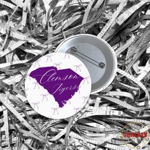 Clemson Tigers Button: South Carolina Gameday Accessory