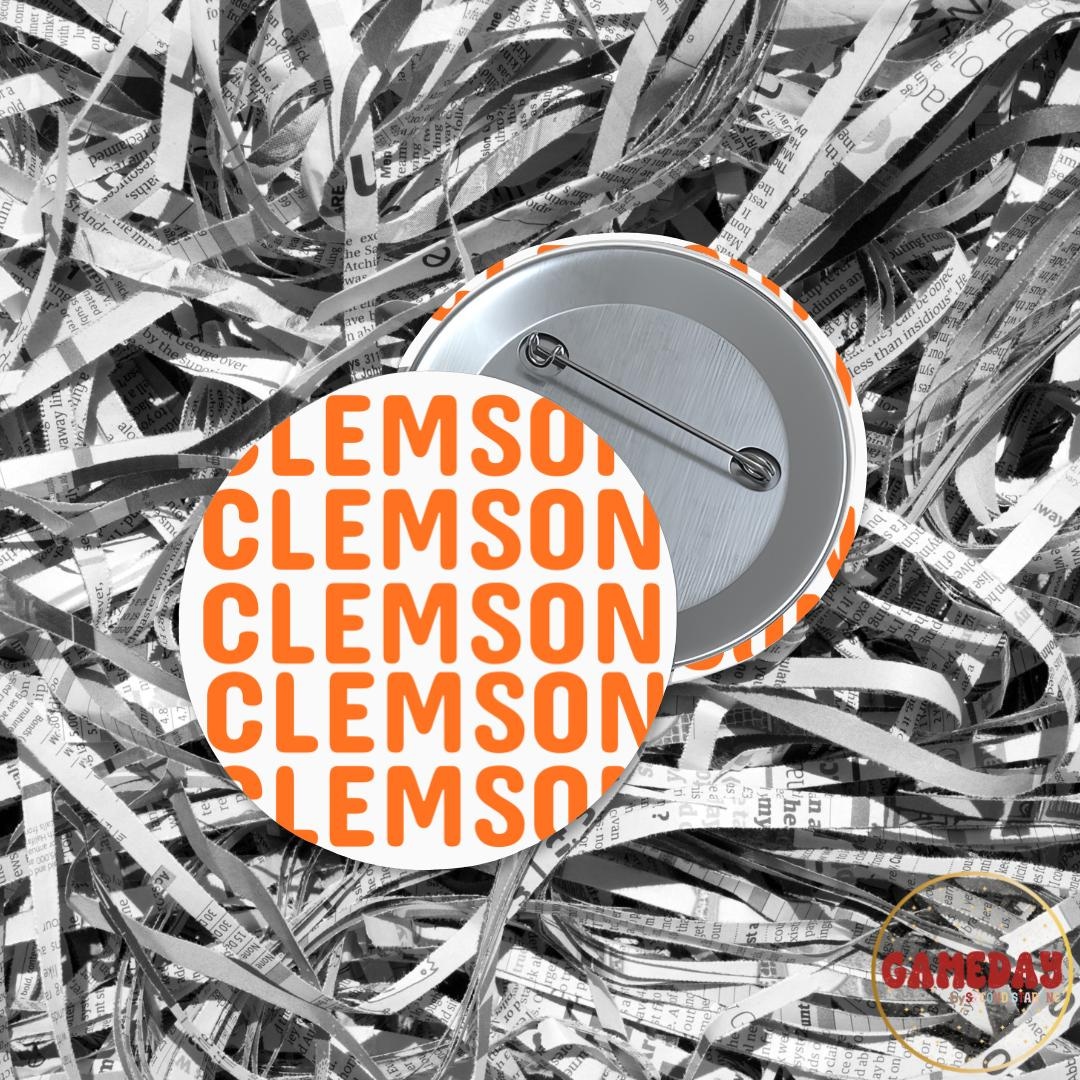 Clemson Tigers Button: Gameday Tailgate Accessory - Etsy
