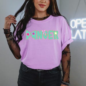 Retro Dancer Comfort Colors Tee: Lisa Frank Style Hip Hop Dance image 2