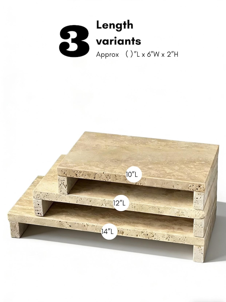 Travertine Riser Beige Travertine Marble Riser - 10, 12, 14